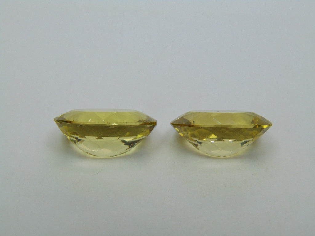 27.10ct Green Gold Pair 19x15mm