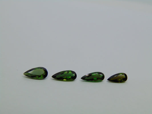 2.90ct Tourmaline 9x5mm 10x4mm 10x4mm 8.5x4mm