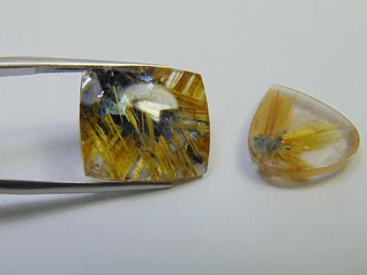 21.75ct Rutile 18x15mm 17x15mm
