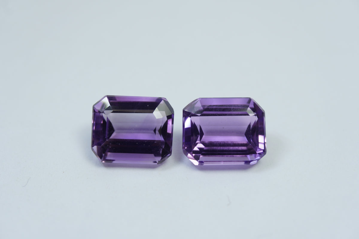 8.90ct Amethyst pair 11x9mm