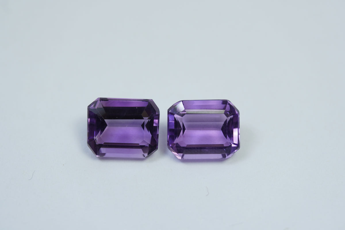 8.90ct Amethyst pair 11x9mm