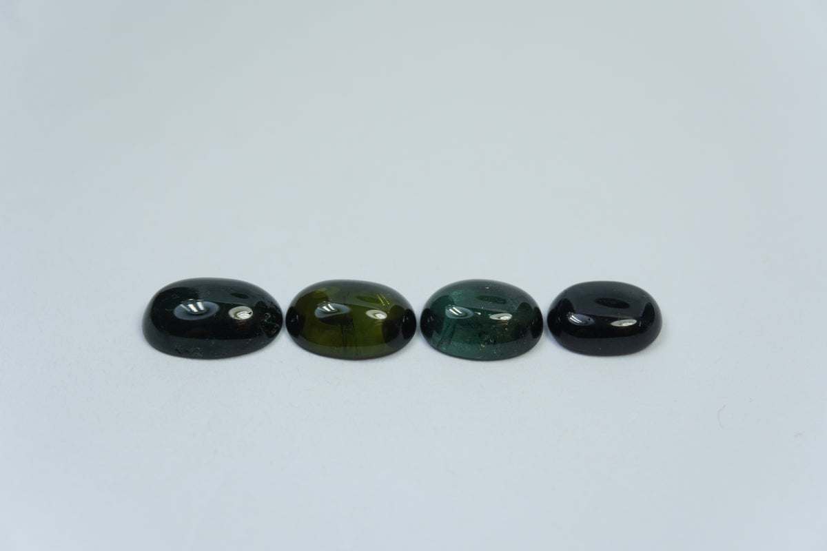 8.05ct Tourmalines Cabochon 11x7mm / 10x7mm / 9.5x7mm / 9x6.5mm