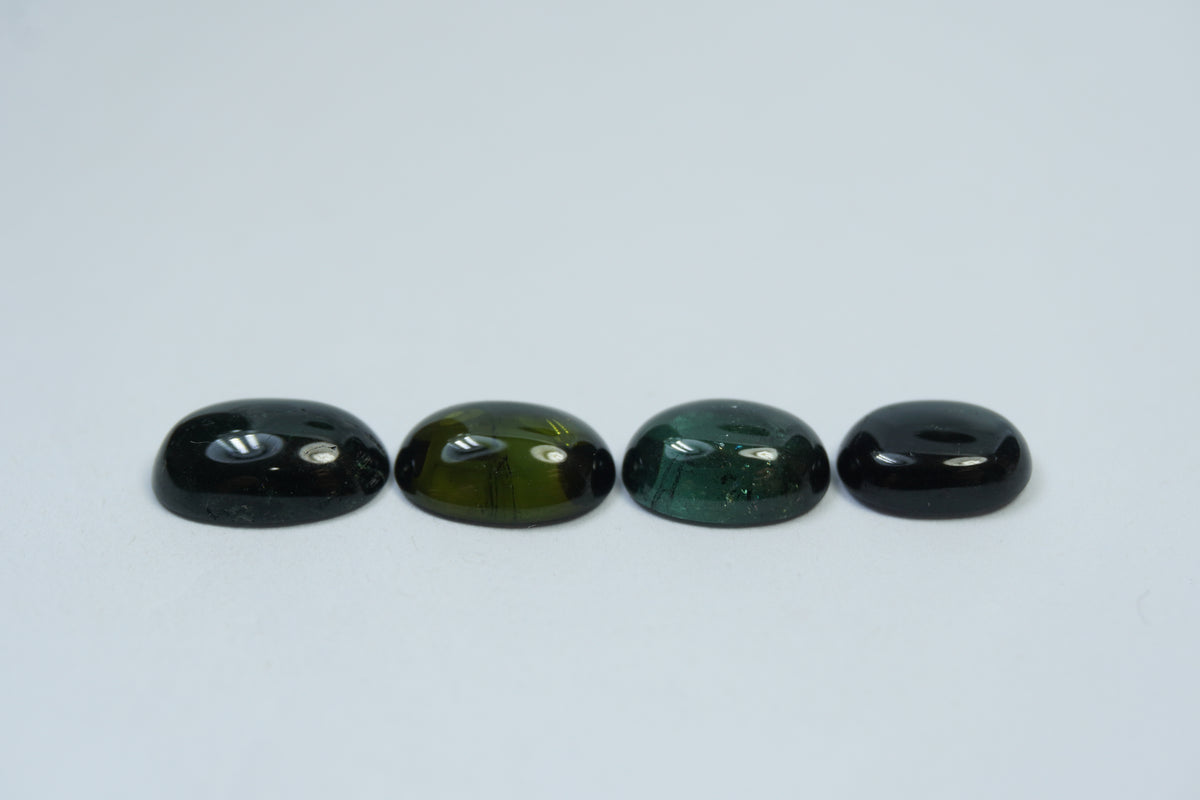 8.05ct Tourmalines Cabochon 11x7mm / 10x7mm / 9.5x7mm / 9x6.5mm