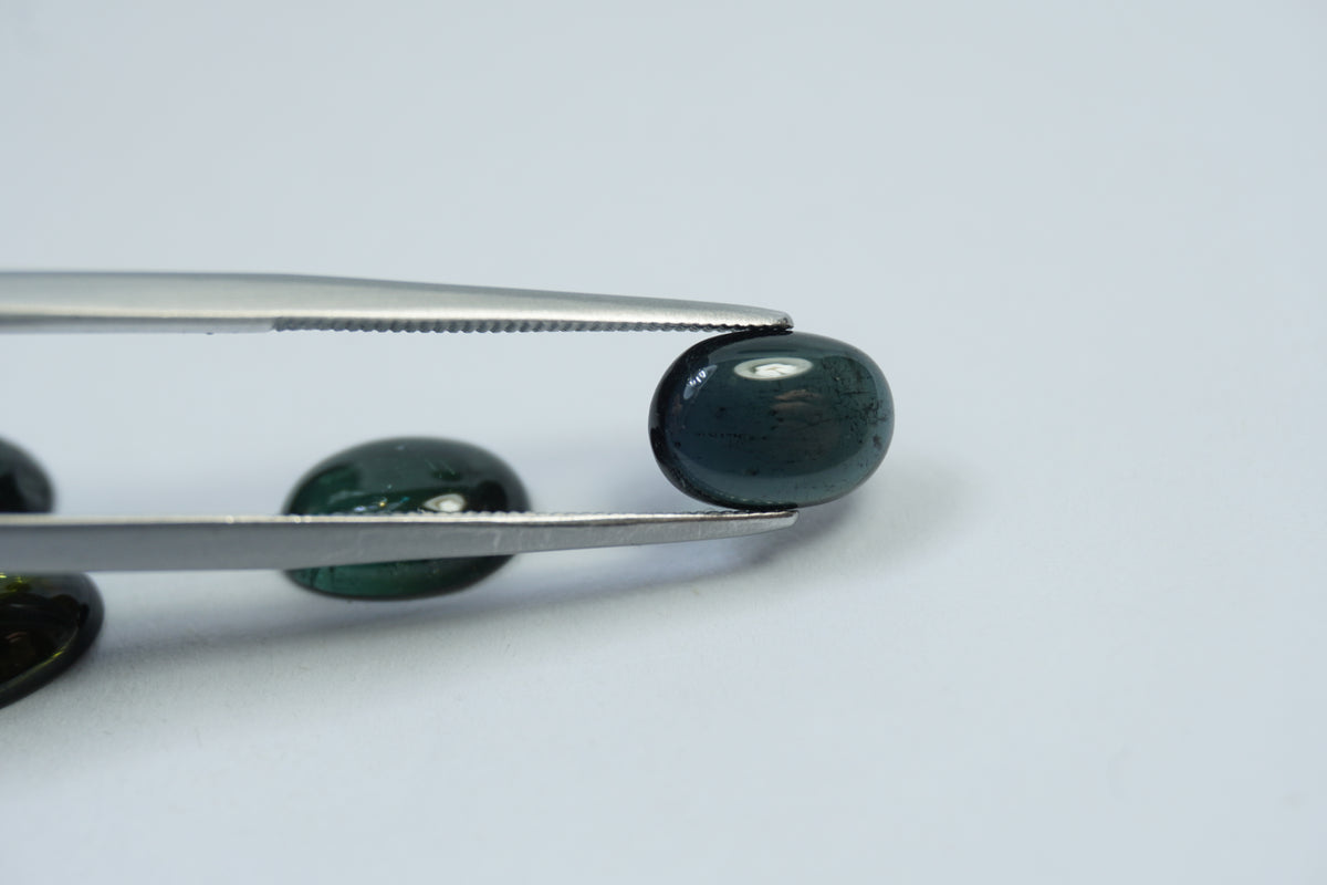 8.05ct Tourmalines Cabochon 11x7mm / 10x7mm / 9.5x7mm / 9x6.5mm