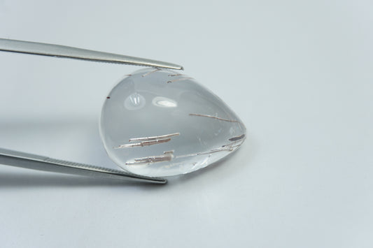 21.75ct Quartz with inclusion cabochon 22x16mm