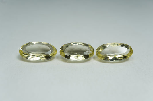 6.69ct Beryl 11x7mm / 12x6.5mm / 12x6mm
