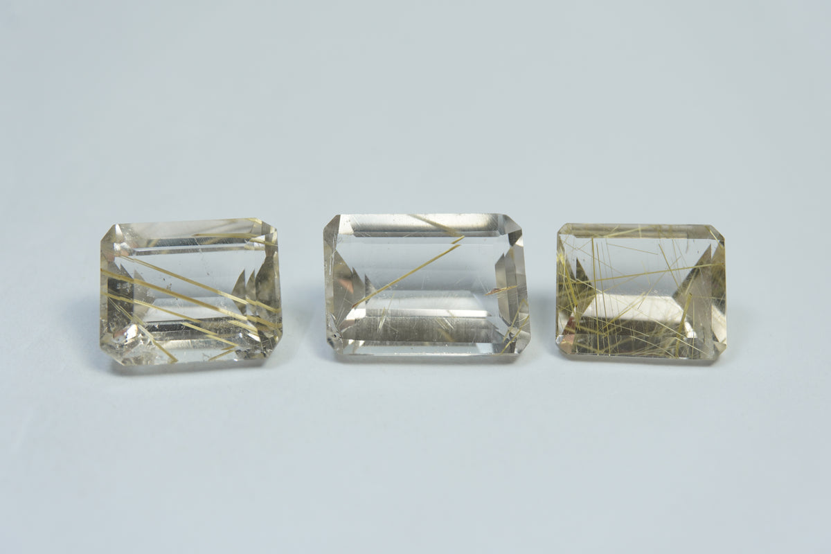 17.80ct Rutile 12x10mm / 12x10mm / 14x10mm