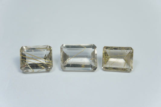 17.80ct Rutile 12x10mm / 12x10mm / 14x10mm