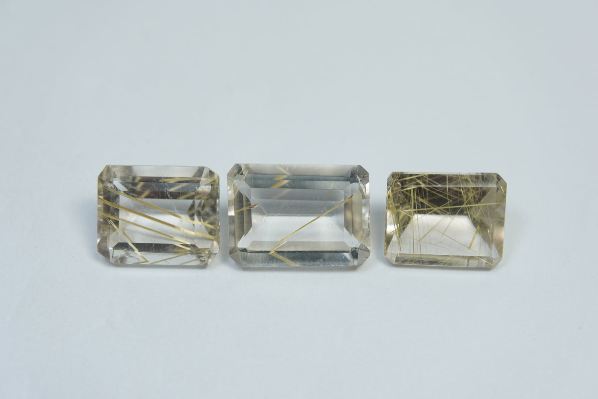 17.80ct Rutile 12x10mm / 12x10mm / 14x10mm