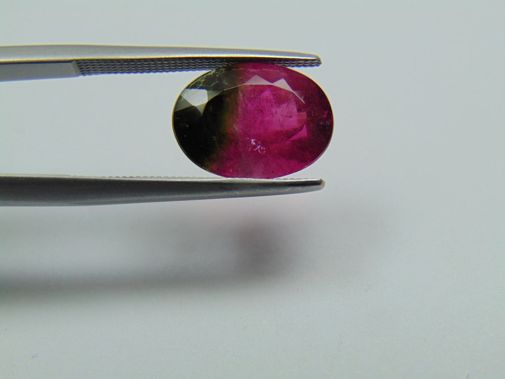 4.60ct Tourmaline Bicolor 12x9mm