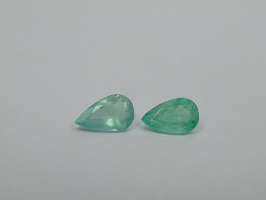 2.13ct Emerald 10x6mm 9x6mm