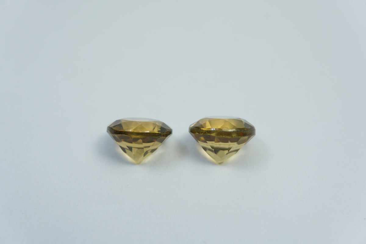 5.20ct Citrine pair 9mm