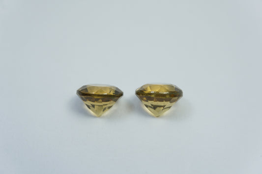 5.20ct Citrine pair 9mm