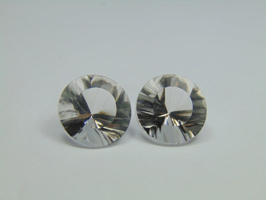 27.30ct Quartz Crystal Pair 16mm