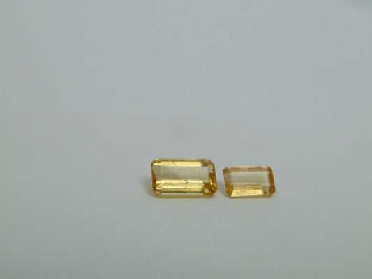 3.90ct Imperials Topaz 10x5mm 8x5mm