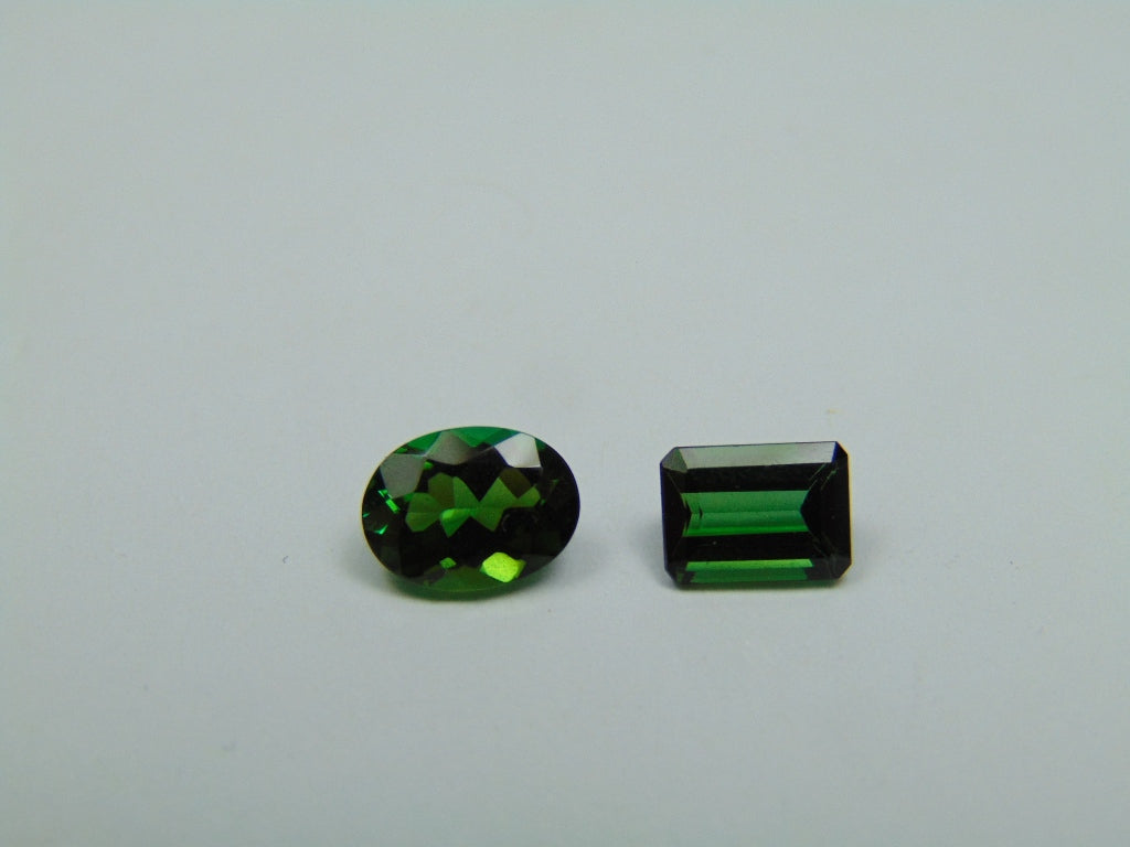 1.85ct Tourmaline 6x4mm 7x5mm