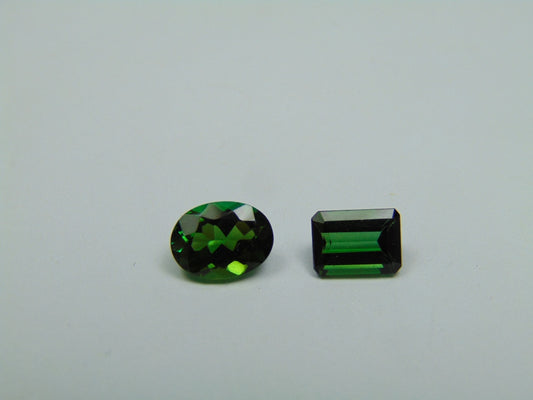 1.85ct Tourmaline 6x4mm 7x5mm