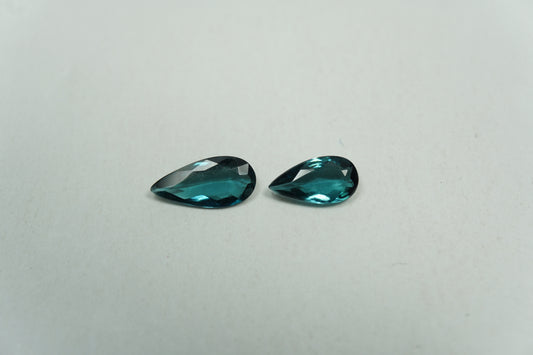 1ct Tourmaline blue 9x4mm / 7.5x4mm