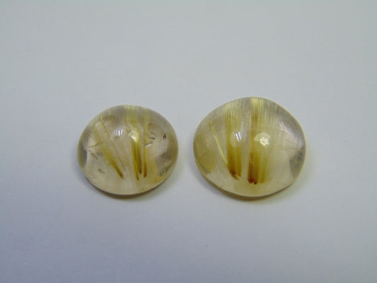 21.75ct Rutile Cabochon 14mm 15mm