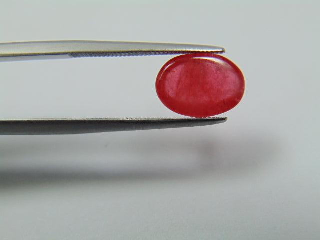 3.25ct Rhodonite Cabochon 10x7mm