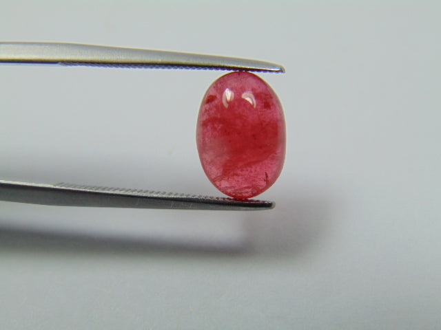 3.25ct Rhodonite Cabochon 10x7mm
