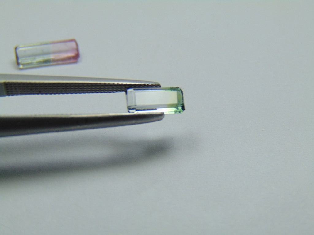 1.03ct Tourmaline Bicolor 9x3mm 7x3mm