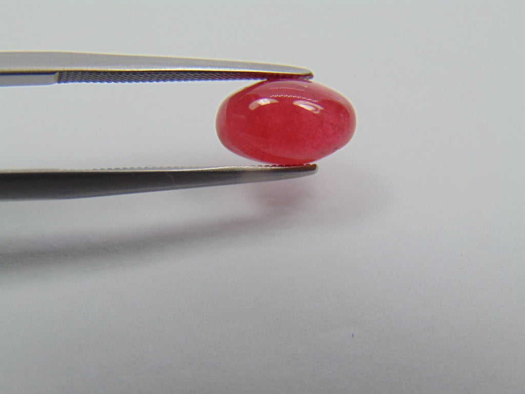 3ct Rhodonite Cabochon 10x6mm