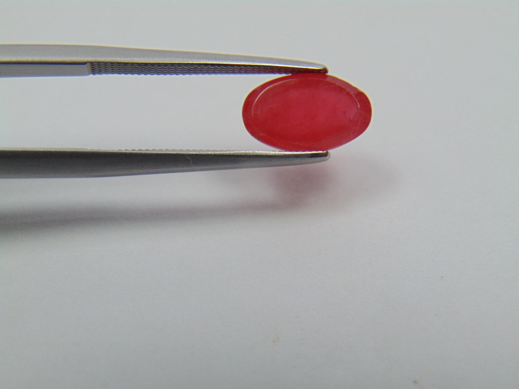 3ct Rhodonite Cabochon 10x6mm
