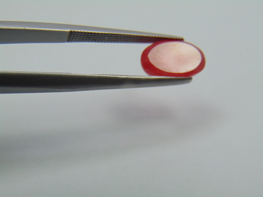 3ct Rhodonite Cabochon 10x6mm