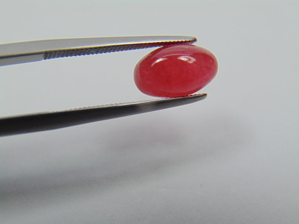 3ct Rhodonite Cabochon 10x6mm