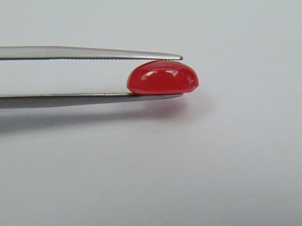 3ct Rhodonite Cabochon 10x6mm