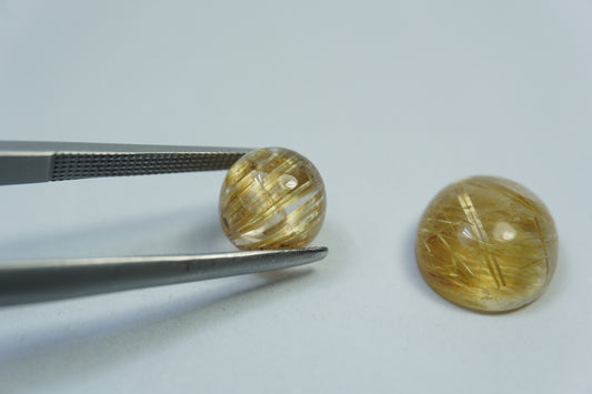 8.49ct Rutiles 12x10mm / 8mm