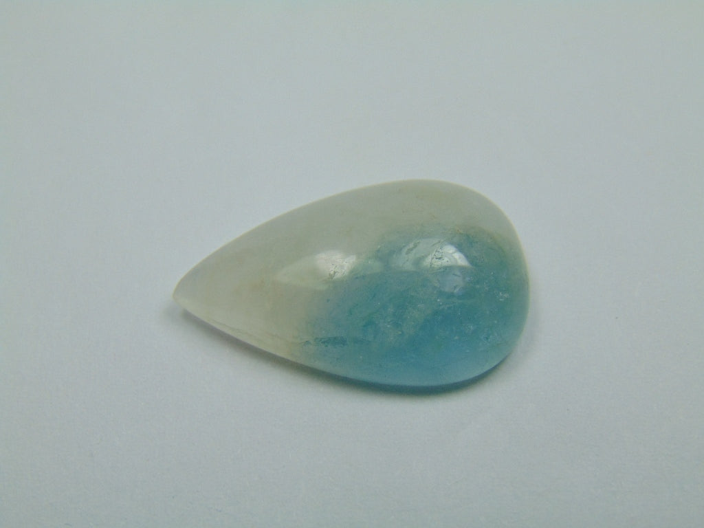 16.10ct Aquamarine Cabochon Bicolor 24.5x15mm