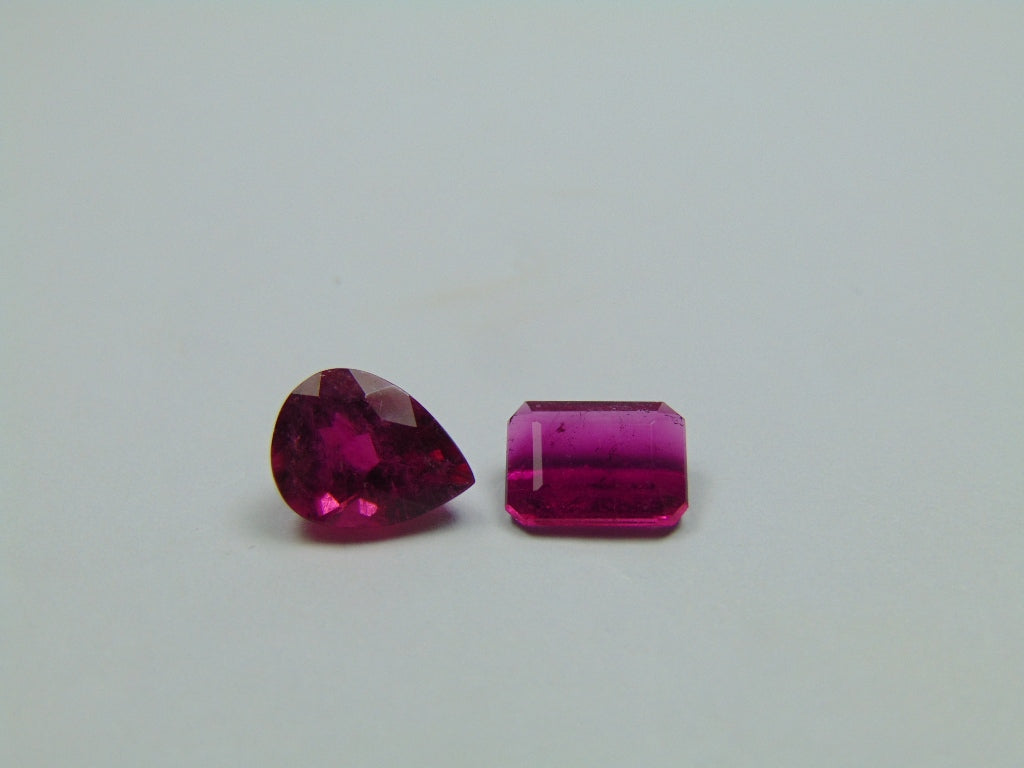 3.10ct Rubellite 9x7mm 8x6mm