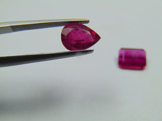 3.10ct Rubellite 9x7mm 8x6mm
