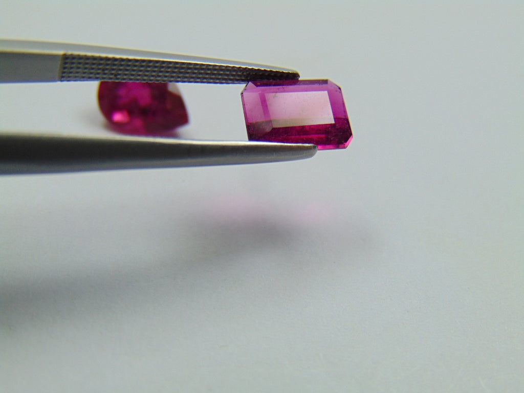 3.10ct Rubellite 9x7mm 8x6mm
