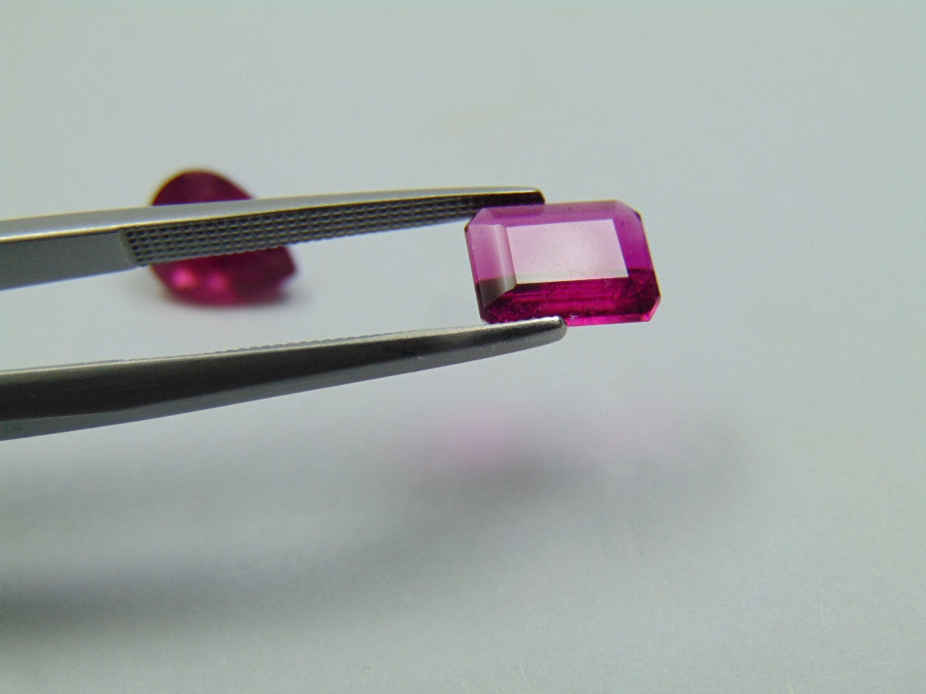 3.10ct Rubellite 9x7mm 8x6mm