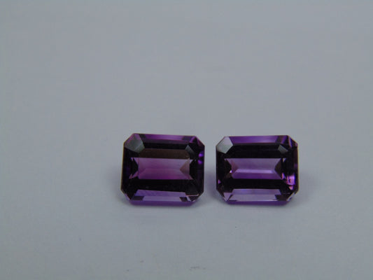 7.50ct Amethyst Pair 10X8mm