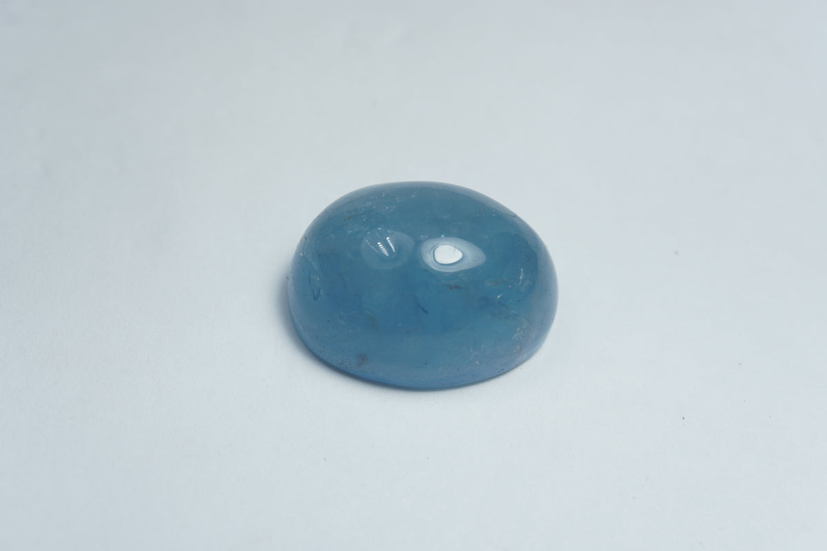 29.57ct Aquamarine cabochon 21x16mm
