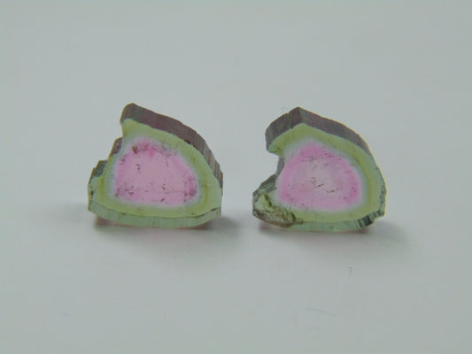 9.50ct Watermelon Tourmaline Pair 12x11mm