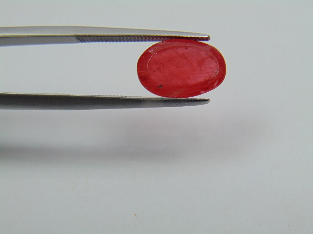 4.68ct Rhodonite Cabochon 12x8mm