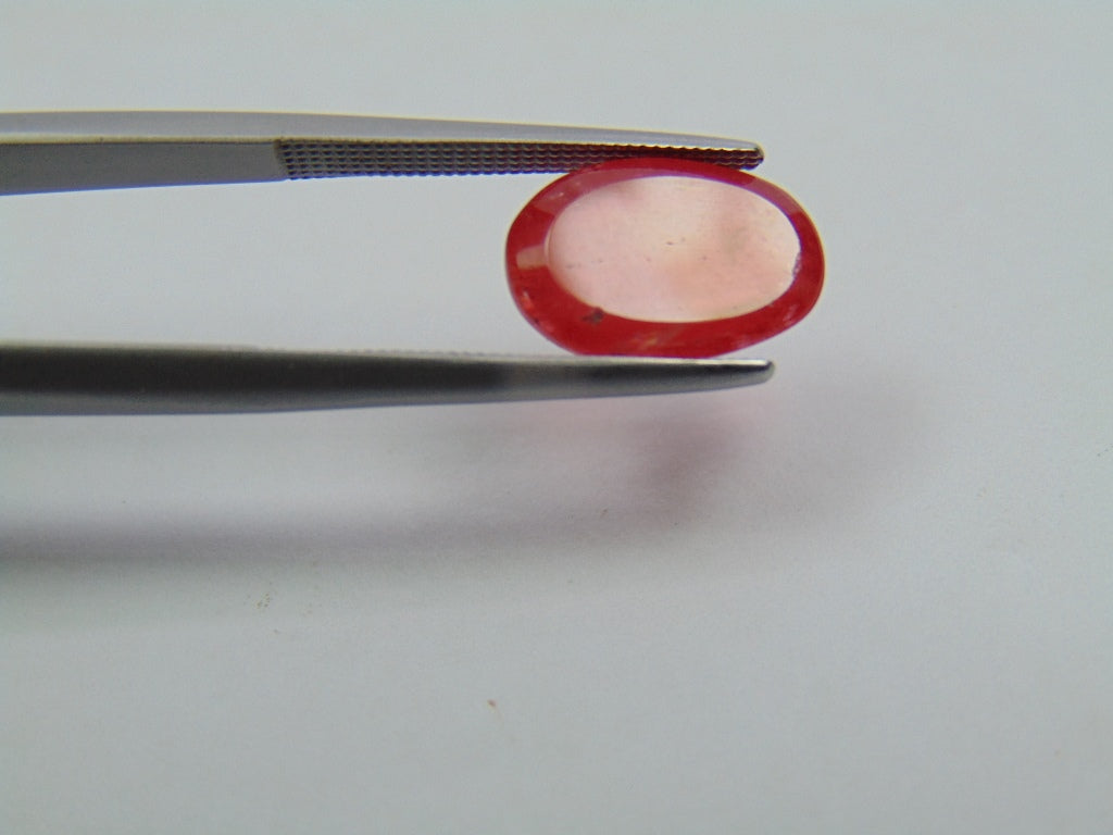 4.68ct Rhodonite Cabochon 12x8mm