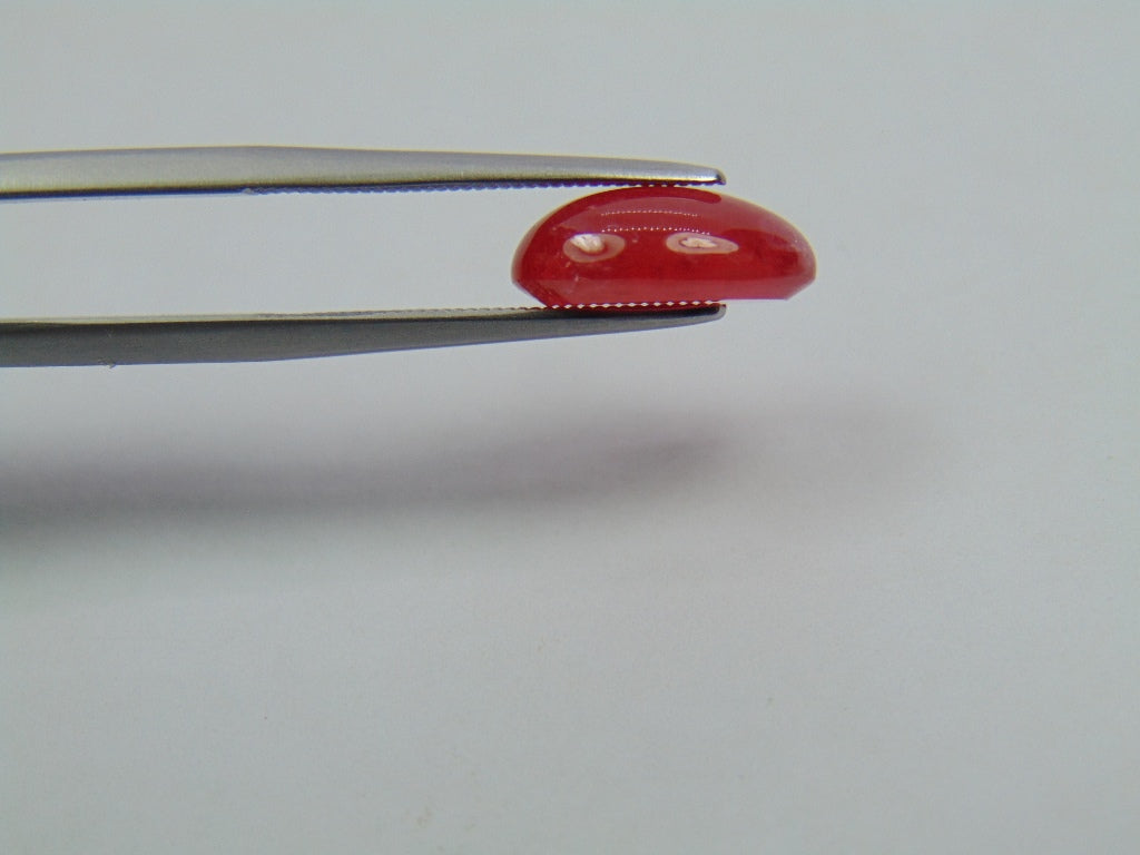 4.68ct Rhodonite Cabochon 12x8mm