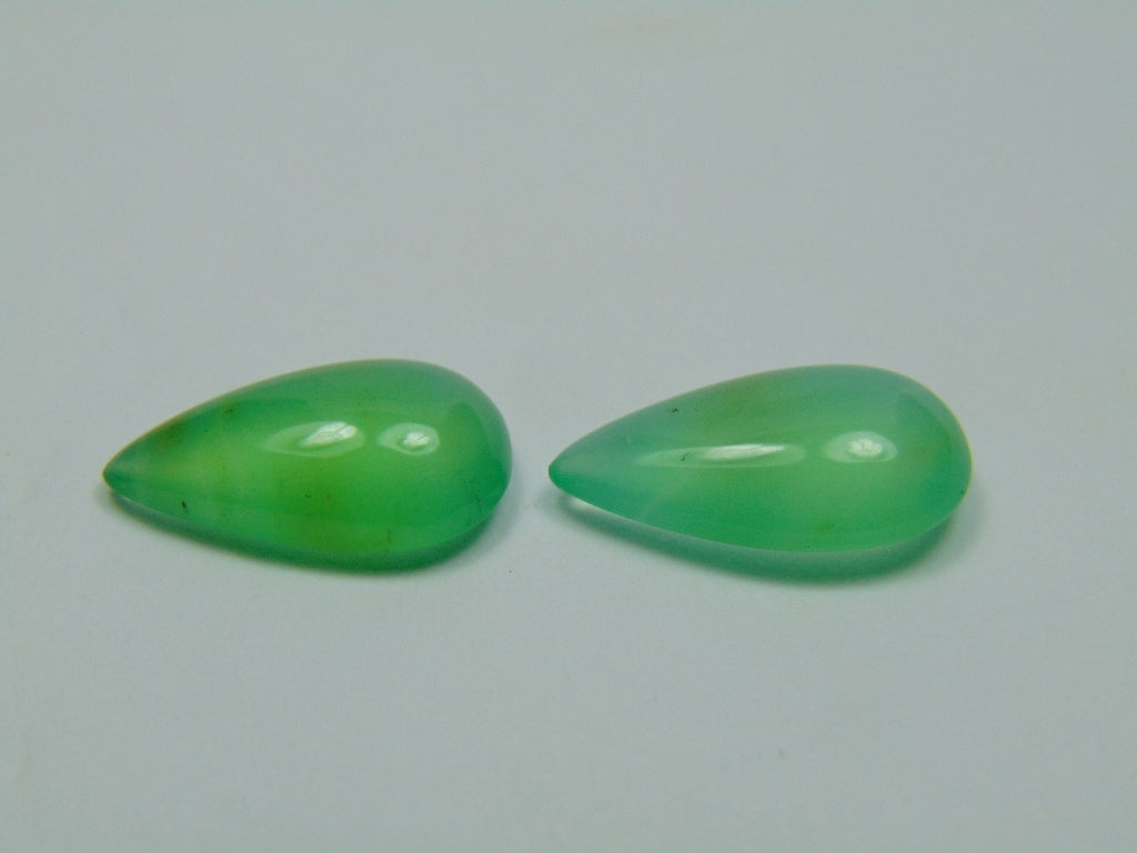 11.75ct Chrysoprase Cabochon 18x10mm
