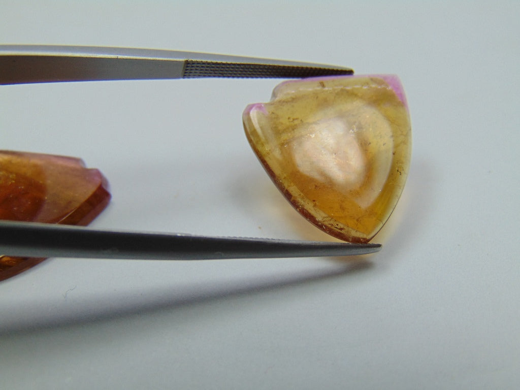 16.15ct Watermelon Tourmaline Pair 18x14mm