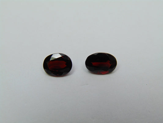 4.05ct Garnet 8x6mm 9x6mm