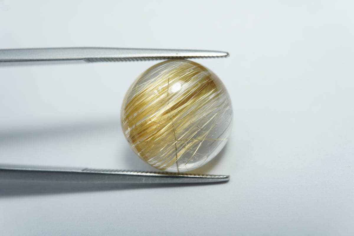10.60ct Rutile cabochon 15x14mm