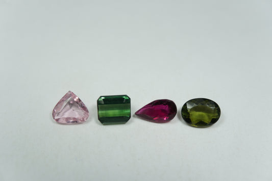 2ct Tourmaline mix 6.5x4mm / 6x4.5mm / 5.5x5mm / 5x4mm