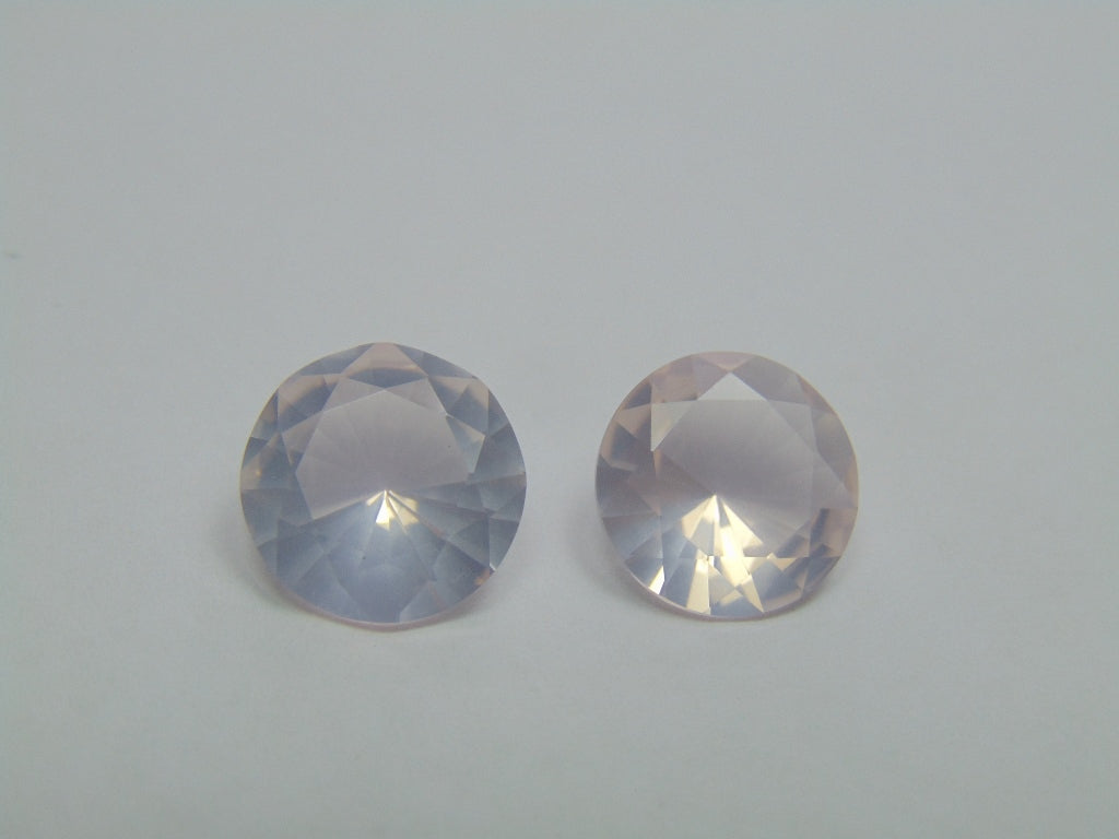 10.35ct Quartz Rose 12mm 13mm