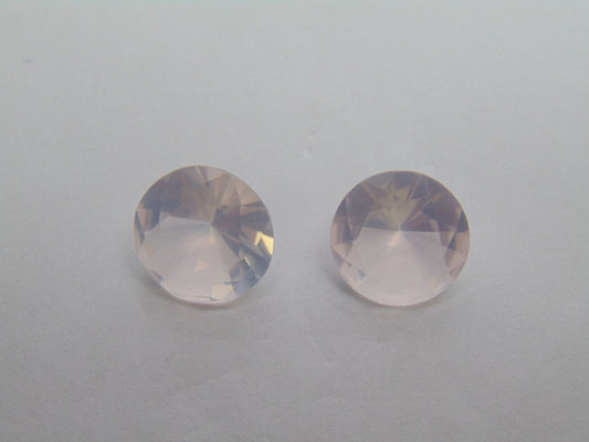 10.35ct Quartz Rose 12mm 13mm
